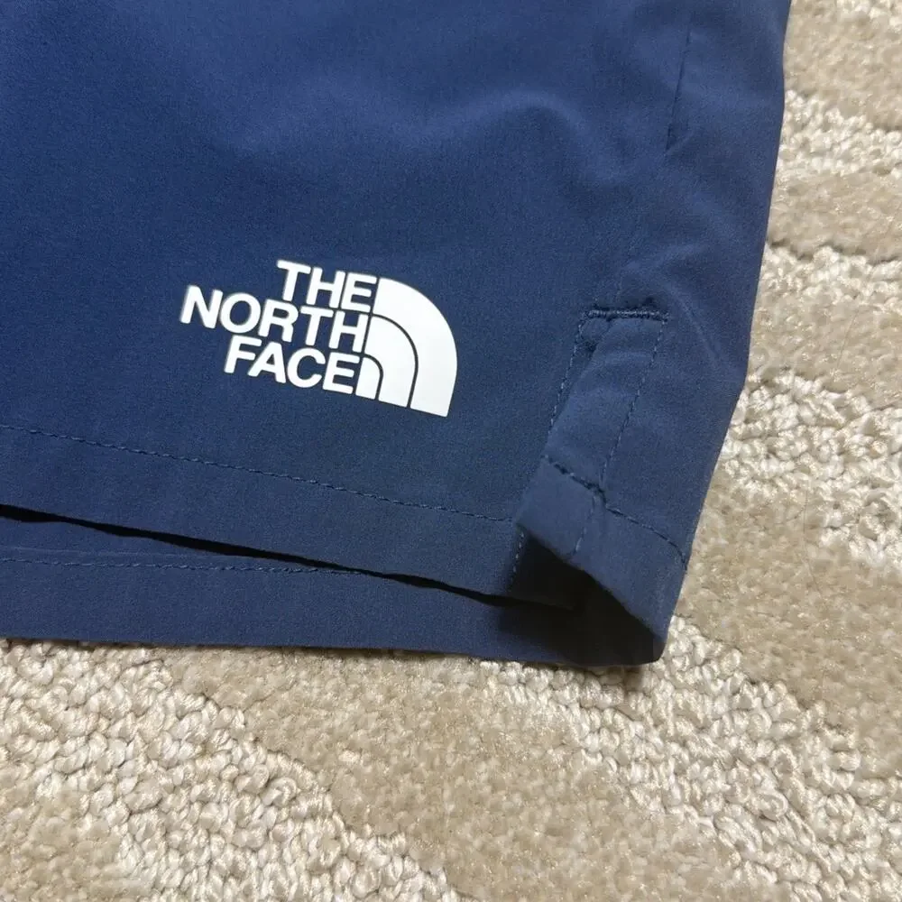 Mens M The North Face Wander Running Hiking Active Shorts - Blue